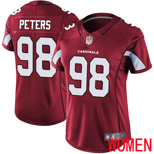 Arizona Cardinals Limited Red Women Corey Peters Home Jersey NFL Football 98 Vapor Untouchable